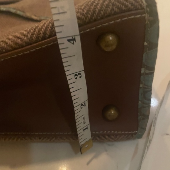 Gap Brown Herringbone Tweed Bag - Picture 9 of 10